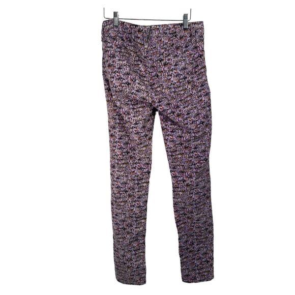 Marc by Marc Jacobs Lou Skinny Jeans Purple Printed Corduroy Mid Rise Womens 29 - Picture 4 of 8